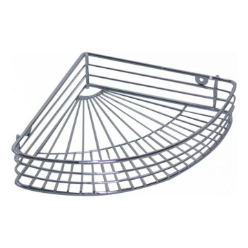 Hörnhylla för duschen 22,7x31,5 cm polerad krom