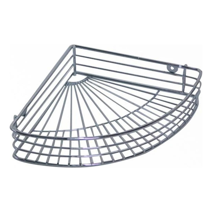 Hörnhylla för duschen 22,7x31,5 cm polerad krom