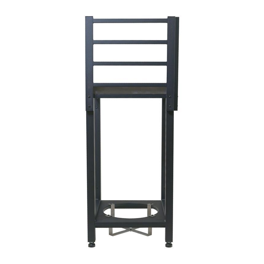 Hörnmodul för utomhusbruk 47x47x123 cm svart/rostfritt stål
