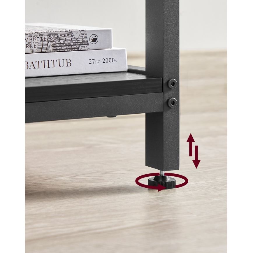 Hörnskrivbord SOLEA svart