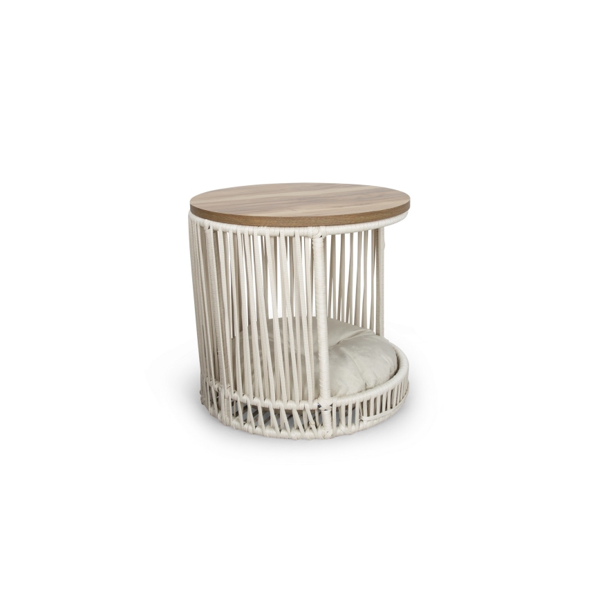 Hundbädd SEHPALI 45x46 cm beige