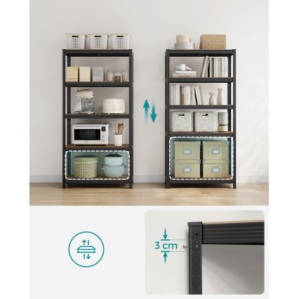 Hylla ORDIFY brun/svart