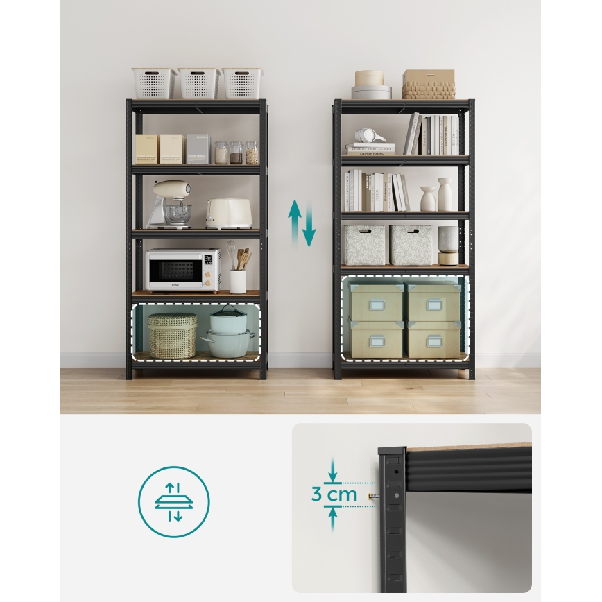 Hylla ORDIFY brun/svart