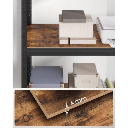 Hylla ORDIFY brun/svart