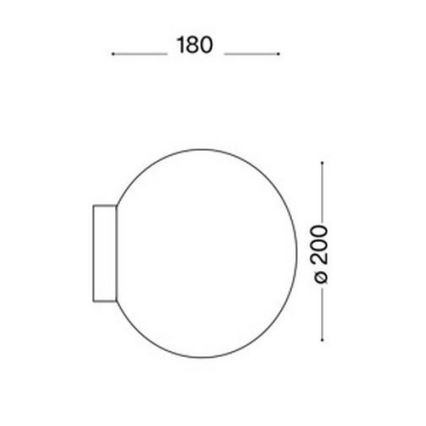 Ideal Lux 59815 - LED RGBW dimbar väggarmatur MAPA 1xE27/9W/230V 2700-6500K