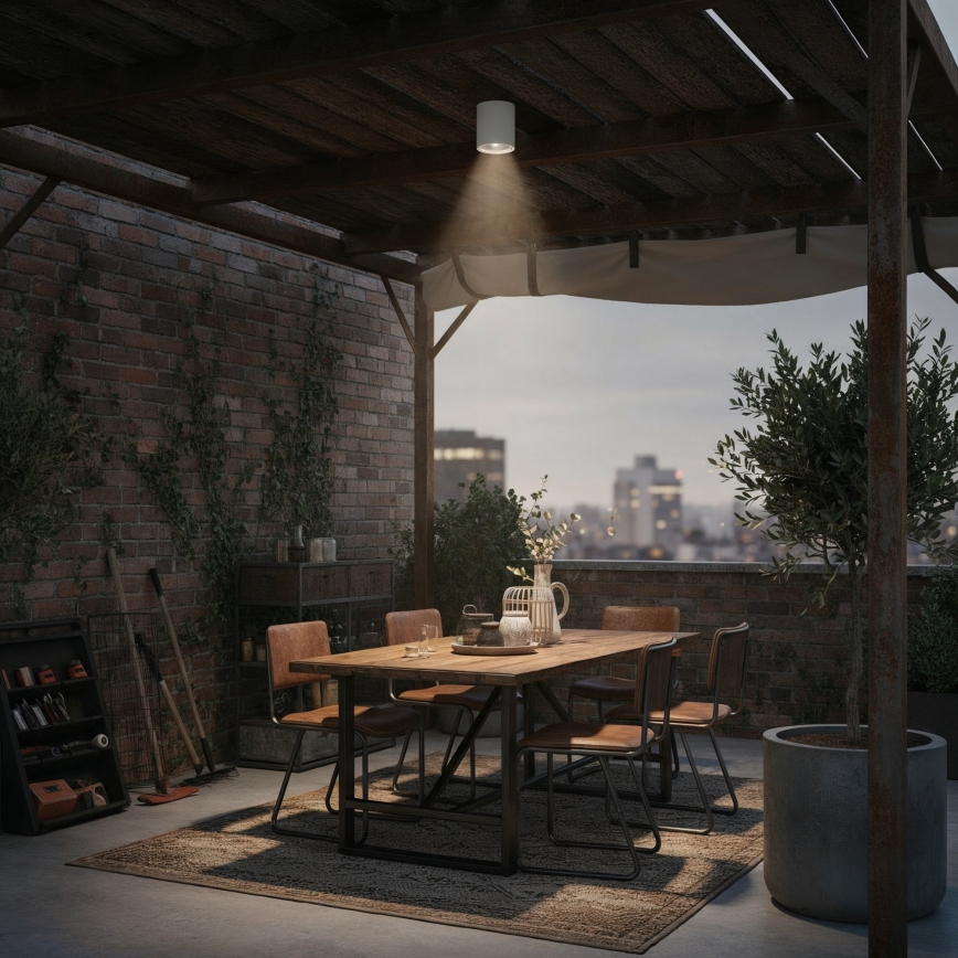 Ideal Lux - Badrumsspotlight GUN 1xGU10/28W/230V IP44 vit