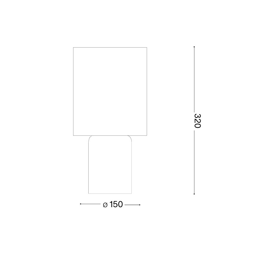 Ideal Lux - Bordslampa KALI 1xE14/40W/230V krämfärgad