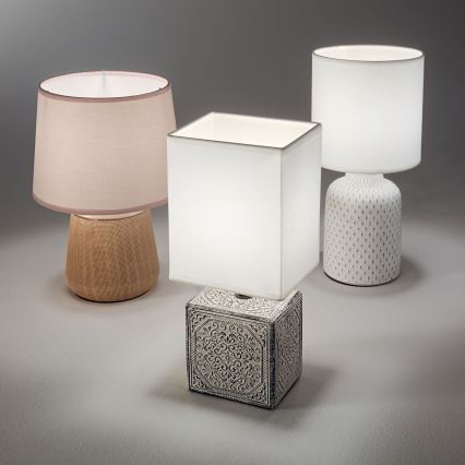 Ideal Lux - Bordslampa KALI 1xE14/40W/230V krämvit/beige