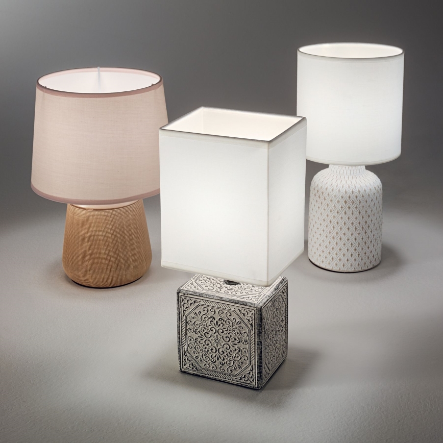 Ideal Lux - Bordslampa KALI 1xE14/40W/230V krämvit/beige
