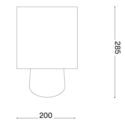 Ideal Lux - Bordslampa KALI 1xE14/40W/230V krämvit/beige