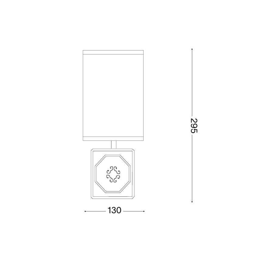 Ideal Lux - Bordslampa KALI 1xE14/40W/230V vit/grå