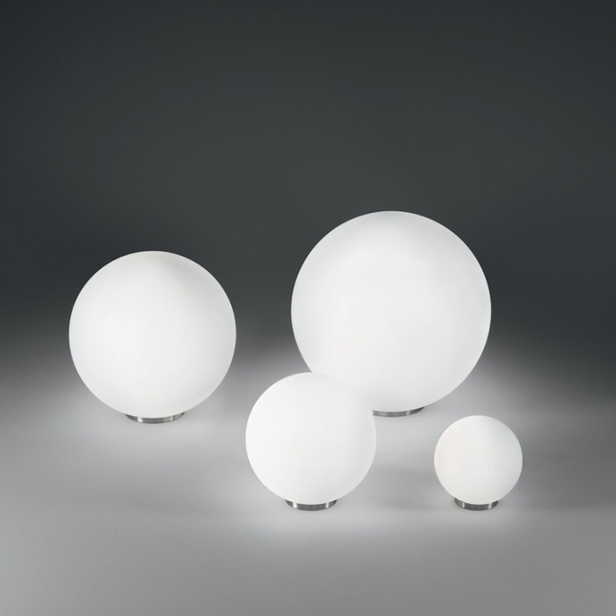 Ideal Lux - Bordslampa MAPA 1xE27/42W/230V Ø 20 cm vit