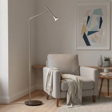 Ideal Lux - DIESIS LED-golvlampa, 4,5 W, 230 V, CRI 95, matt krom