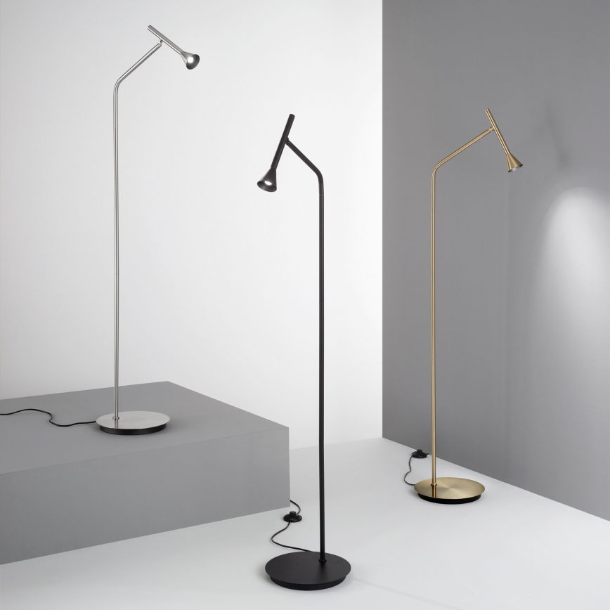 Ideal Lux - DIESIS LED-golvlampa, 4,5 W, 230 V, CRI 95, matt krom