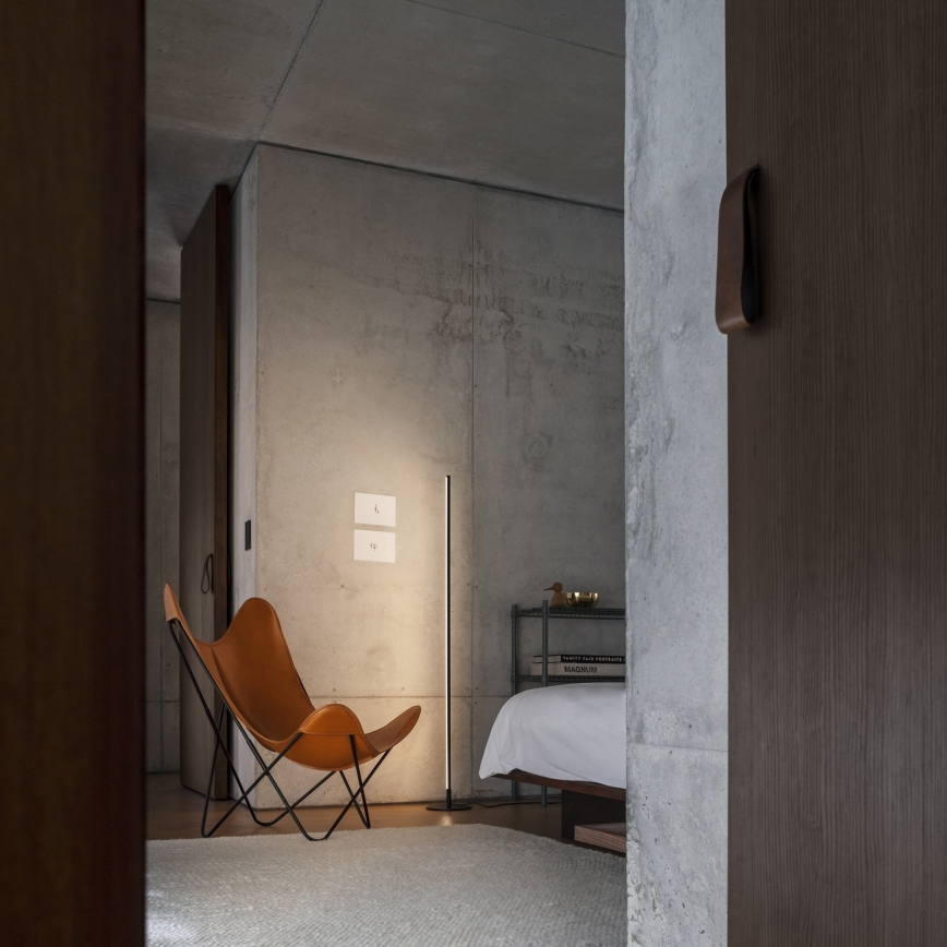 Ideal Lux - Dimbar LED-golvlampa YOKO LED/16W/230V CRI 90 svart