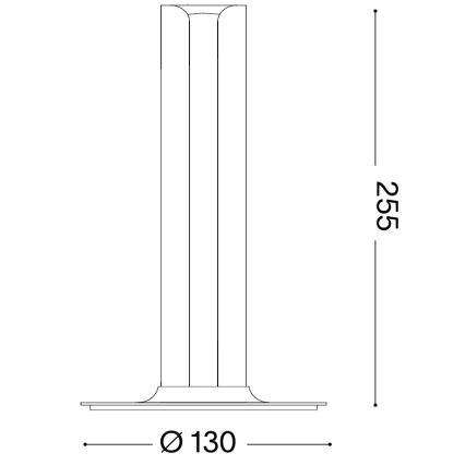 Ideal Lux - Dimbara LED-bordslampa DORICA LED/8W/230V CRI 90 blå