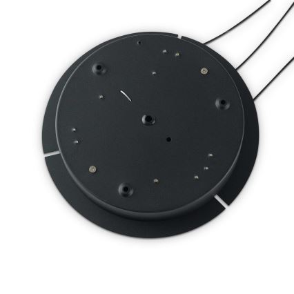 Ideal Lux - LED-dimbar pendellampa med kabel OZ LED/55W/230V Ø 80 cm CRI 90 svart