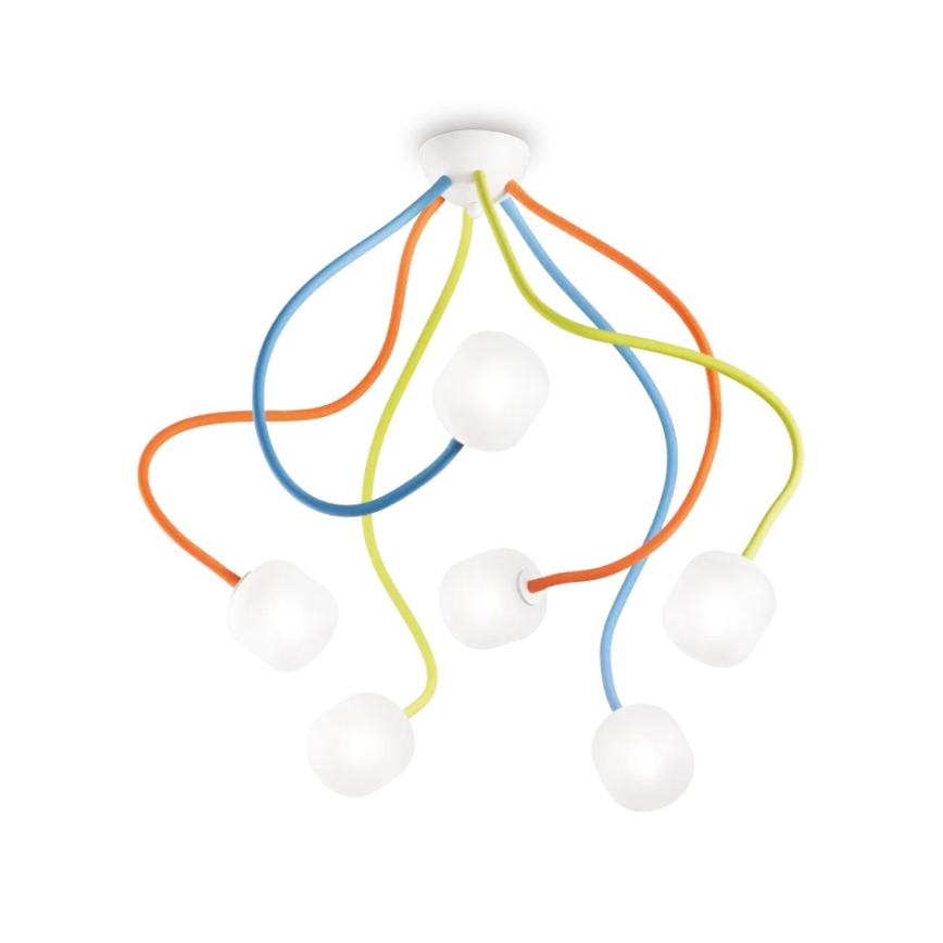 Ideal Lux - Ersättningsskärm till ljuskrona OCTOPUS G9, Ø 10 cm, vit