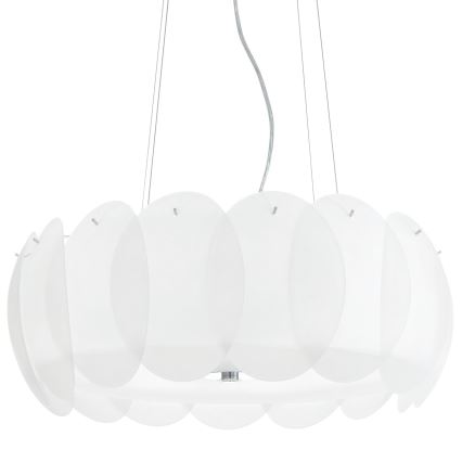 Ideal Lux - Ersättningsskärm till takkrona och takarmatur OVALINO, vit