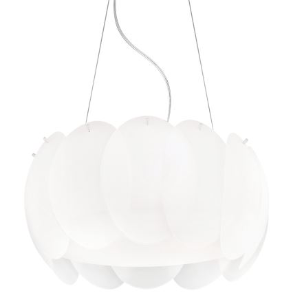 Ideal Lux - Ersättningsskärm till takkrona och takarmatur OVALINO, vit
