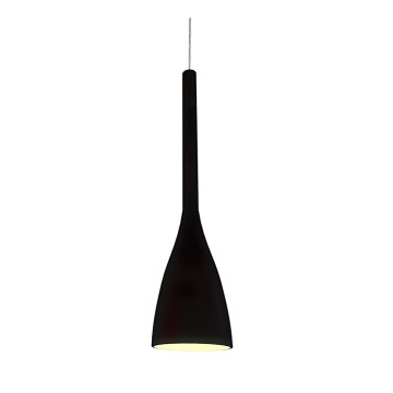 Ideal Lux - FLUT pendel på kabel 1xE27/60W/230V Ø 14,5 cm svart