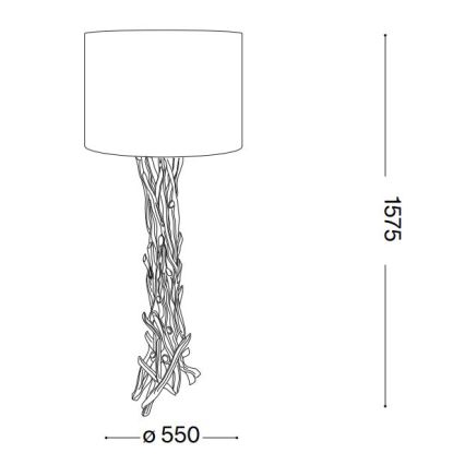 Ideal Lux - Golvlampa DRIFTWOOD 1xE27/60W/230V guava