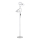 Ideal Lux - Golvlampa POLLY 2xE27/60W/230V silverfärgad