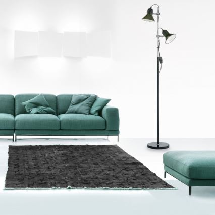 Ideal Lux - Golvlampa POLLY 2xE27/60W/230V svart