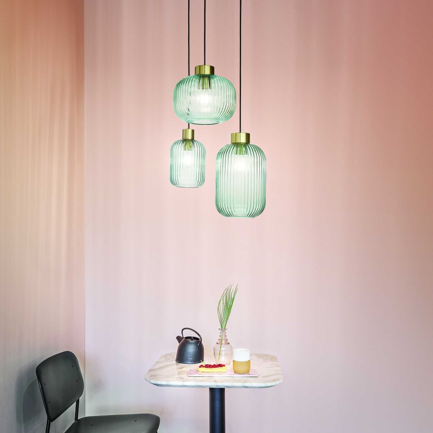Ideal Lux - Hänglampa på kabel MINT 1xE27/60W/230V Ø 14 cm grön