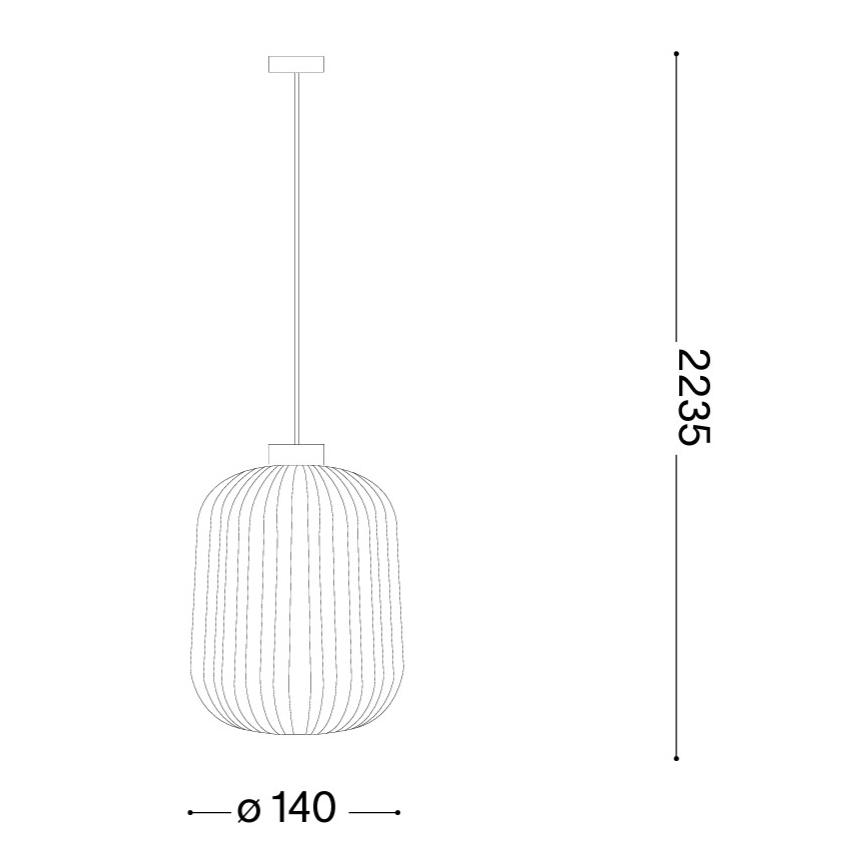 Ideal Lux - Hänglampa på kabel MINT 1xE27/60W/230V Ø 14 cm grön