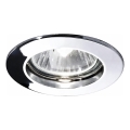 Ideal Lux - Infälld downlight JAZZ 1xGU10/50W/230V Ø 7,7 cm blankkrom