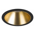 Ideal Lux - Infälld LED-takarmatur GAME TRIM LED/11W/230V 3000K CRI 90 Ø 8,5 cm IP40 guld/svart