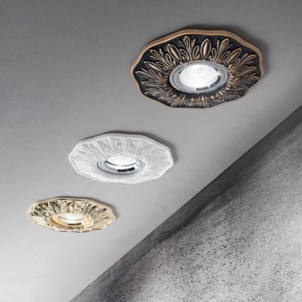 Ideal Lux - Infälld spotlight POLKA 1xGU10/50W/230V vit