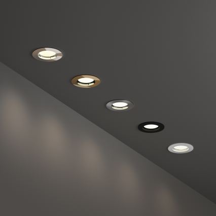 Ideal Lux - Infälld takarmatur 1xGU10/50W/230V Ø 7,7 cm, blank krom