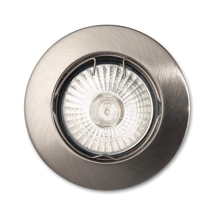 Ideal Lux - Infälld taklampa 1xGU10/50W/230V Ø 7,7 cm mattkrom