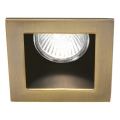 Ideal Lux - Infälld takspot FUNKY 1xGU10/50W/230V 9x9 cm mässing