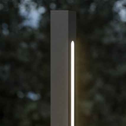 Ideal Lux - JEDI LED-utomhuslampa 12W/230V 80 cm CRI 90 IP65 antracit