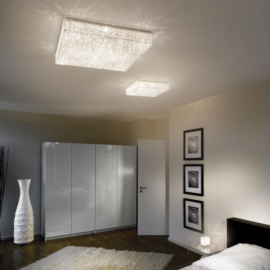 Ideal Lux - Kristallampa tak QUADRO 12xG9/40W/230V