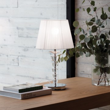 Ideal Lux - Kristallbordslampa PEGASO 1xE27/60W/230V blank krom