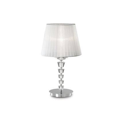Ideal Lux - Kristallbordslampa PEGASO 1xE27/60W/230V blank krom