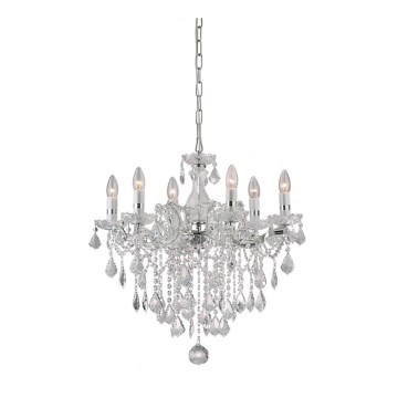 Ideal Lux - Kristallkrona  6xE14/40W/230V