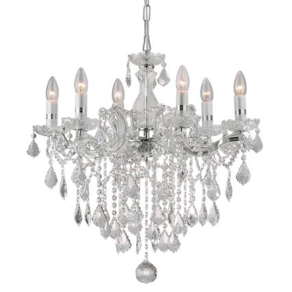 Ideal Lux - Kristallkrona  6xE14/40W/230V