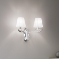 Ideal Lux - Kristallvägglampa PEGASO 2xE14/28W/230V blank krom