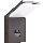 Ideal Lux - LED belysning med sensor för utomhusbruk STYLE LED/9W/230V 4000K CRI 90 IP54 antracit