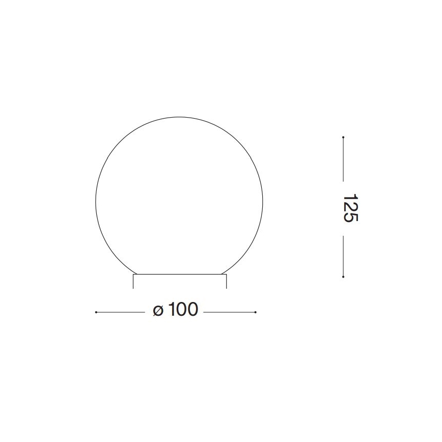 Ideal Lux - LED bordslampa CARTA 1xG9/3W/230V diameter 10 cm vit