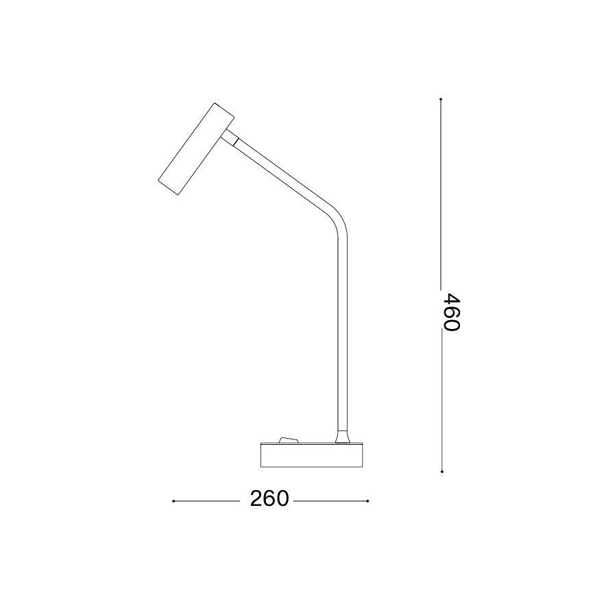 Ideal Lux - LED-bordslampa EASY LED/3,5W/230V CRI 90 vit