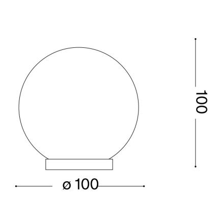 Ideal Lux - LED bordslampa MAPA 1xG9/3W/230V diameter 10 cm vit