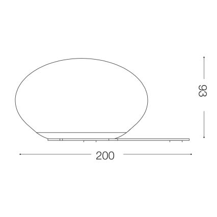 Ideal Lux - LED bordslampa NINFEA 1xGX53/9W/230V vit