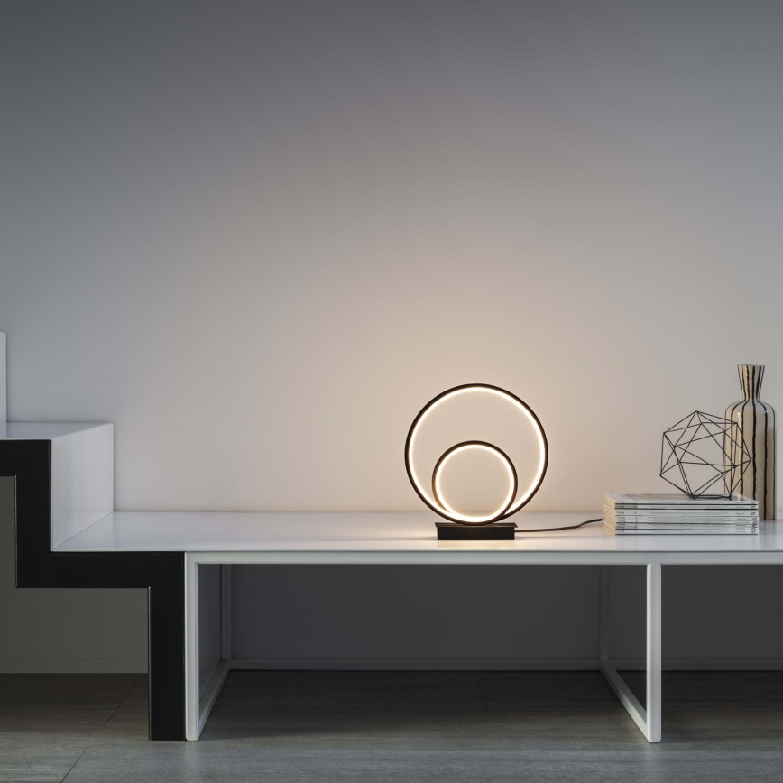 Ideal Lux - LED bordslampa OZ LED/22W/230V CRI 90 svart