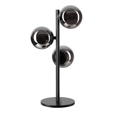 Ideal Lux - LED bordslampa PERLAGE 3xG9/3W/230V svart/rökfärgad